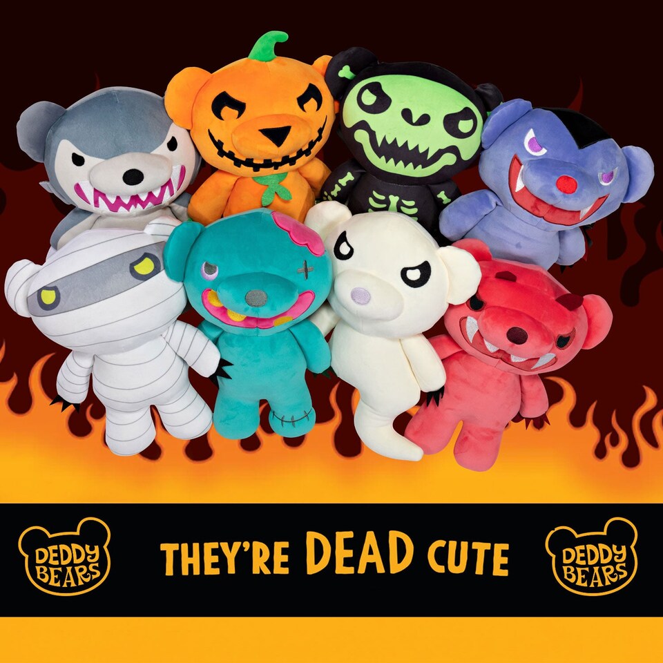 image 1 of vfm-estore Deddy Bears Blind Bag Soft Toy 10cm - Halloween Multi-Colour