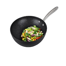 Prestige Scratch Guard Stir Fry Pan Induction Cookware Non Stick Wok Pan - 29 cm
