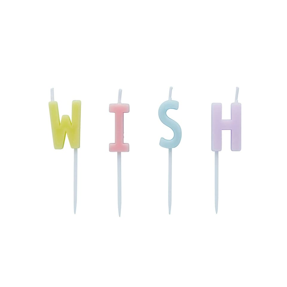 image 1 of Pastel 'Wish' Celebration Candles