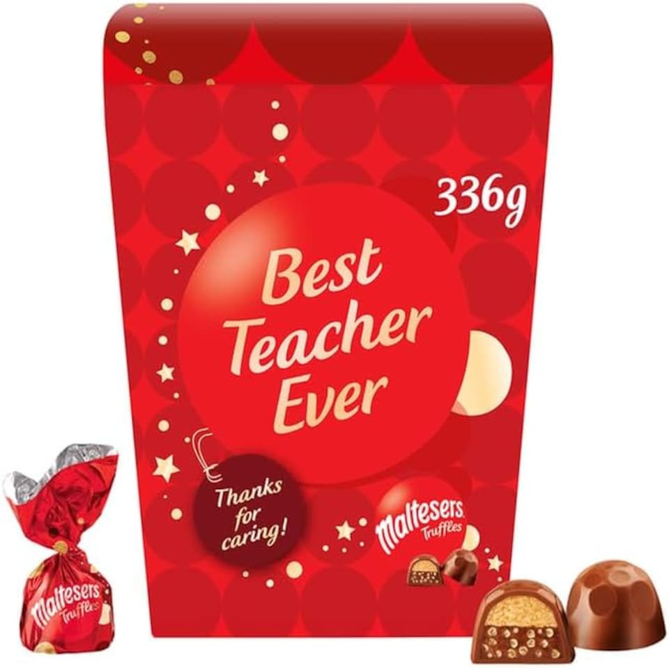 Maltesers Truffles 336g - Best Teacher Ever Giftable Chocolate and Sleeve