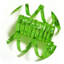 Creative Party Holographic Streamers - Lime Green - One Size