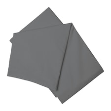 Belledorm Easycare Percale Flat Sheet - Grey - King/Superking