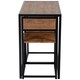 image 8 of HOMCOM 3 Piece Dining Table Set with Metal Frame Natural