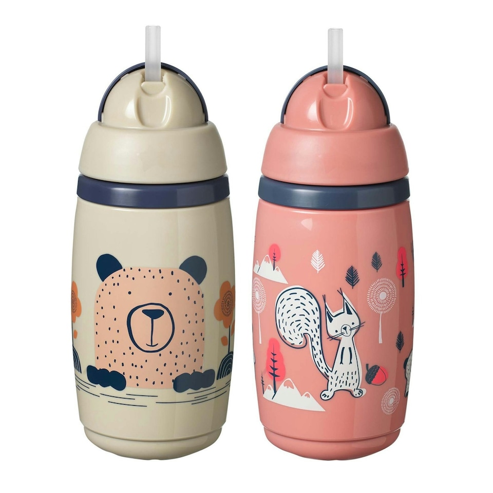 image 1 of Tommee Tippee Superstar Insulated Straw Cup for Toddlers, 2 pack