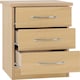 image 8 of Nevada 3 Door Wardrobe 4 Piece Bedroom Set Brown | Sonoma Oak