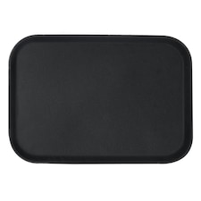 Argon Tableware Rectangle Non-Slip Serving Tray - 66cm x 45.5cm - Black Black