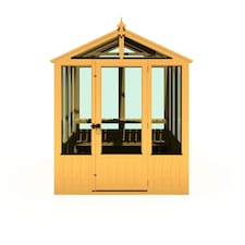 Holkham 6 x 8 Greenhouse - Timber - L238 x W179 x H237.3 cm