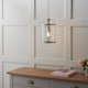 image 3 of Lambeth 1 Light Ceiling Pendant Clear Glass, Satin Nickel, E27