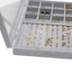 image 3 of Jewellery Box Storage Organiser 12 Grid Earrings Rings Display Case Sasha Morel