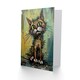 image 2 of Alley Cat Stray Scruffy Moggie Oil Painting Him or Her Art Card