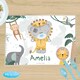image 4 of Personalised Tiny Tatty Teddy Jungle Animals Placemat