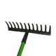 image 3 of Garden Border Fork Spade Rake Soil Gardeners Carbon Steel PVC Handles Strong