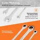 image 3 of VonHaus 12 Piece Ratchet Spanner Set with Carry Case for Home, Bike, and Car Repairs