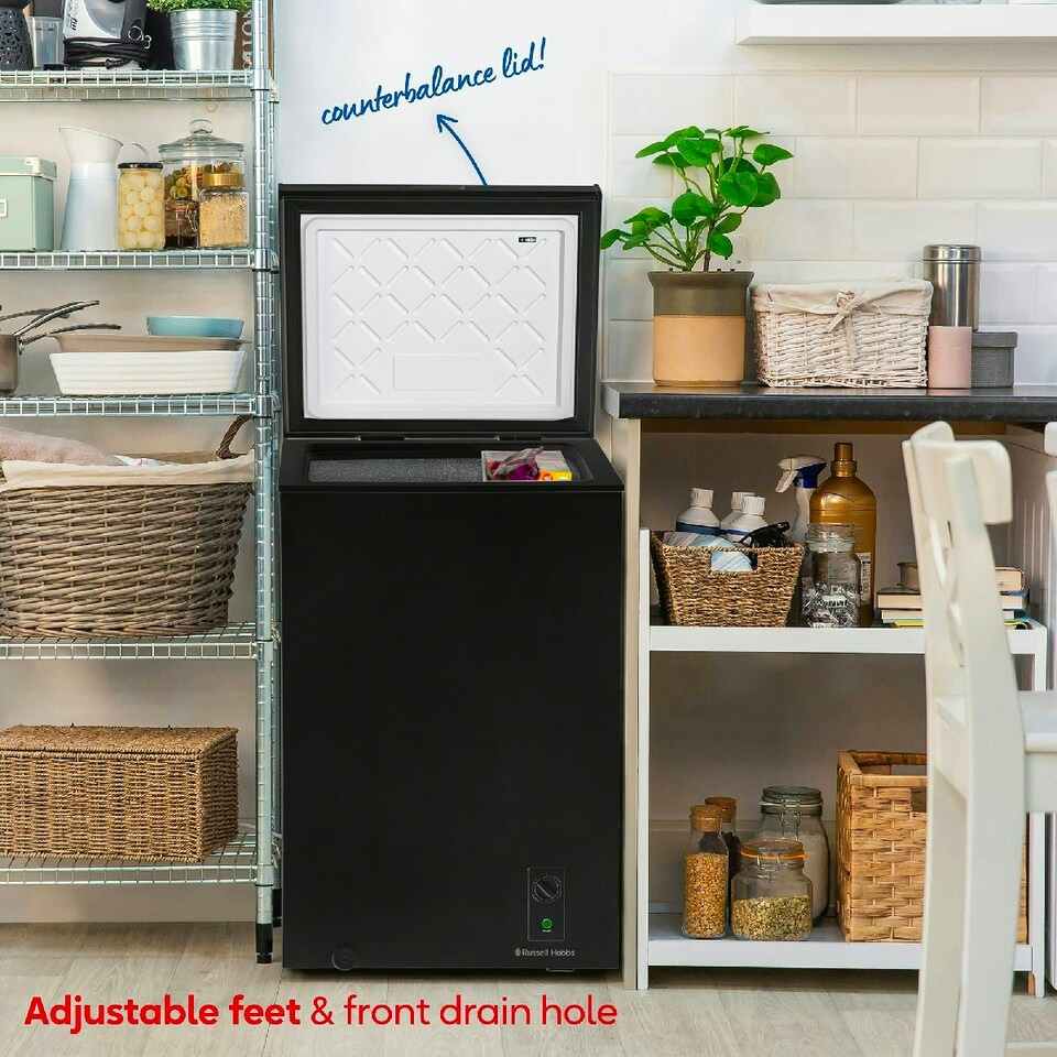 image 1 of Russell Hobbs RH99CF0E1B Chest Freezer 99L Freestanding Black 5 Year Guarantee Black