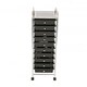 image 6 of Oypla 10 Drawer Storage Mobile Makeup Salon Trolley Portable Storage Organiser Black