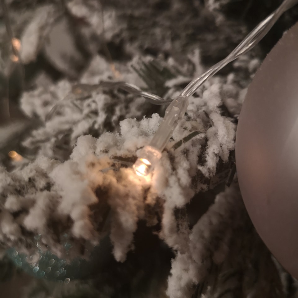 image 1 of 20m Multi Function Battery Operated Vintage Gold LED Fairy Lights Christmas Decorations with Timer