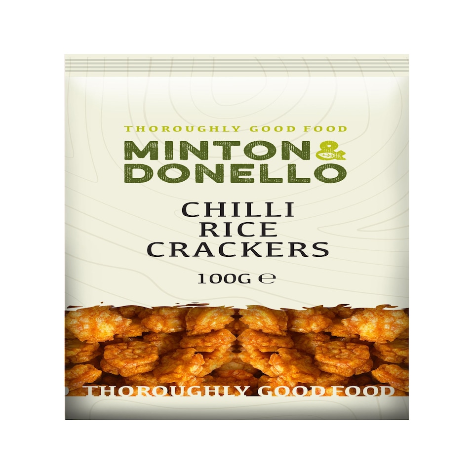 image 1 of Minton & Donello Chilli Rice Crackers 6 x 100g