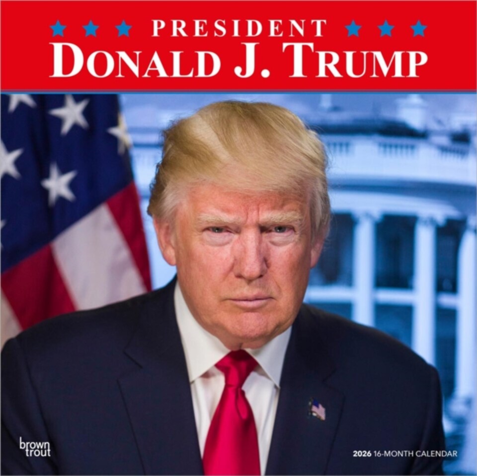 image 1 of President Donald J. Trump 2026 Square Flap Calendar