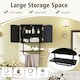 image 6 of COSTWAY Bathroom Cabinet Wall-Mounted Medicine Cabinet Black Black