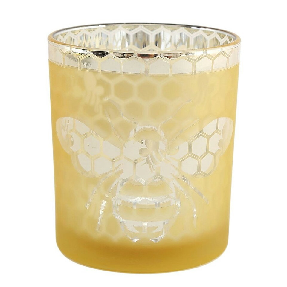 Gold Summer Bee Candle Holder Gold