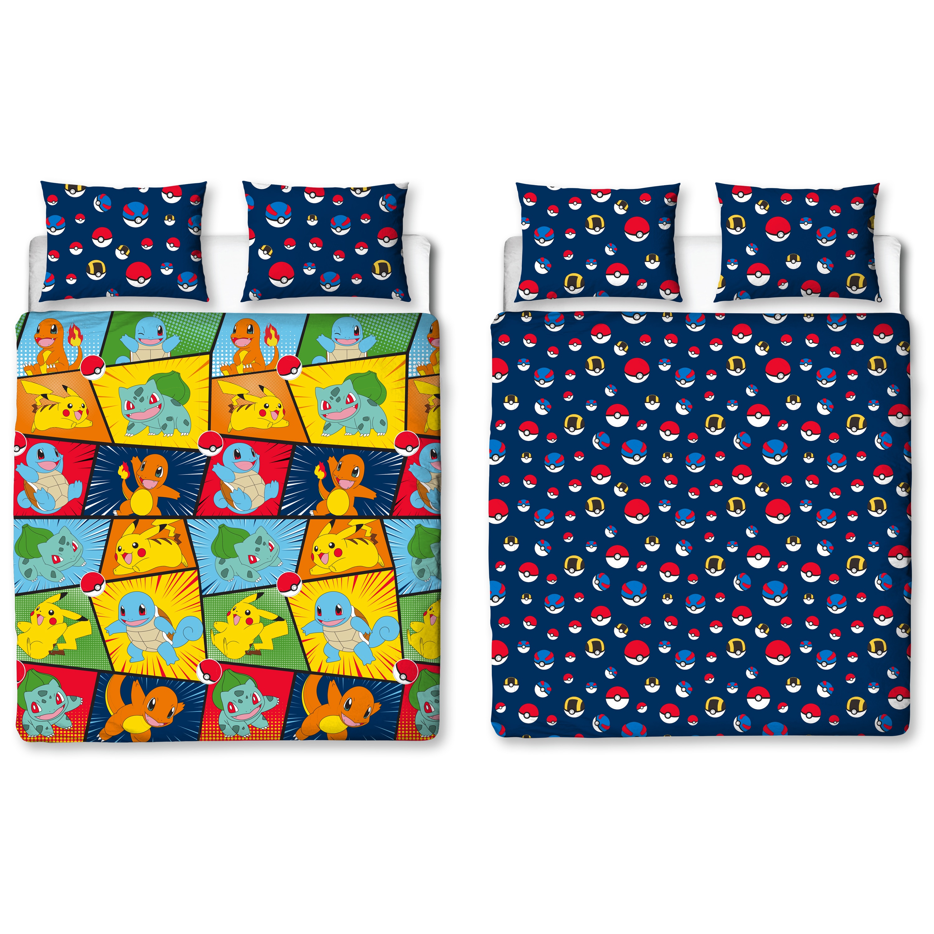 Pokemon Retro Double Duvet Cover