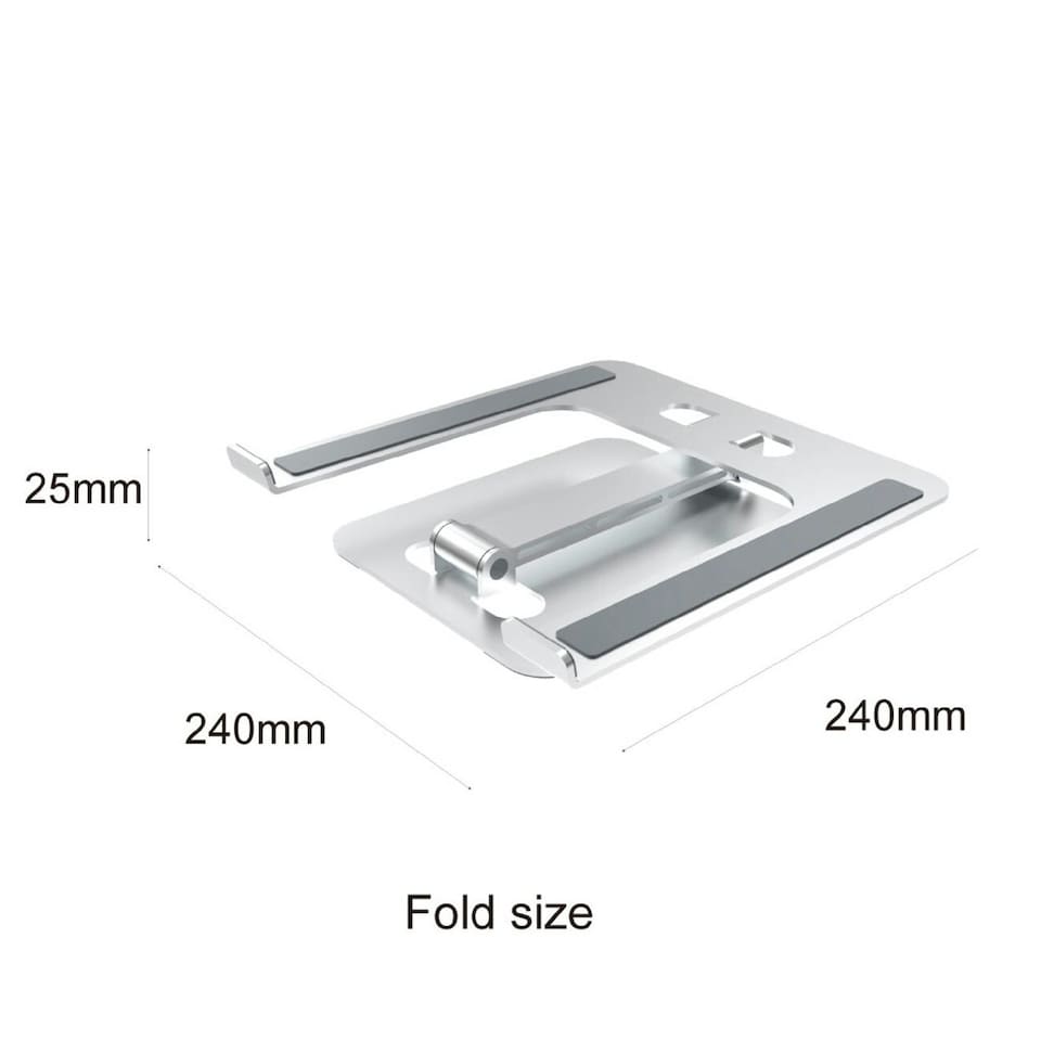 image 1 of Groov-e GVPC13SR Adjustable Laptop/Tablet Stand for Desk - Aluminium-Alloy