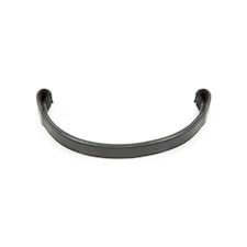 Aviemore Leather Plain Horse Browband - Black - Cob