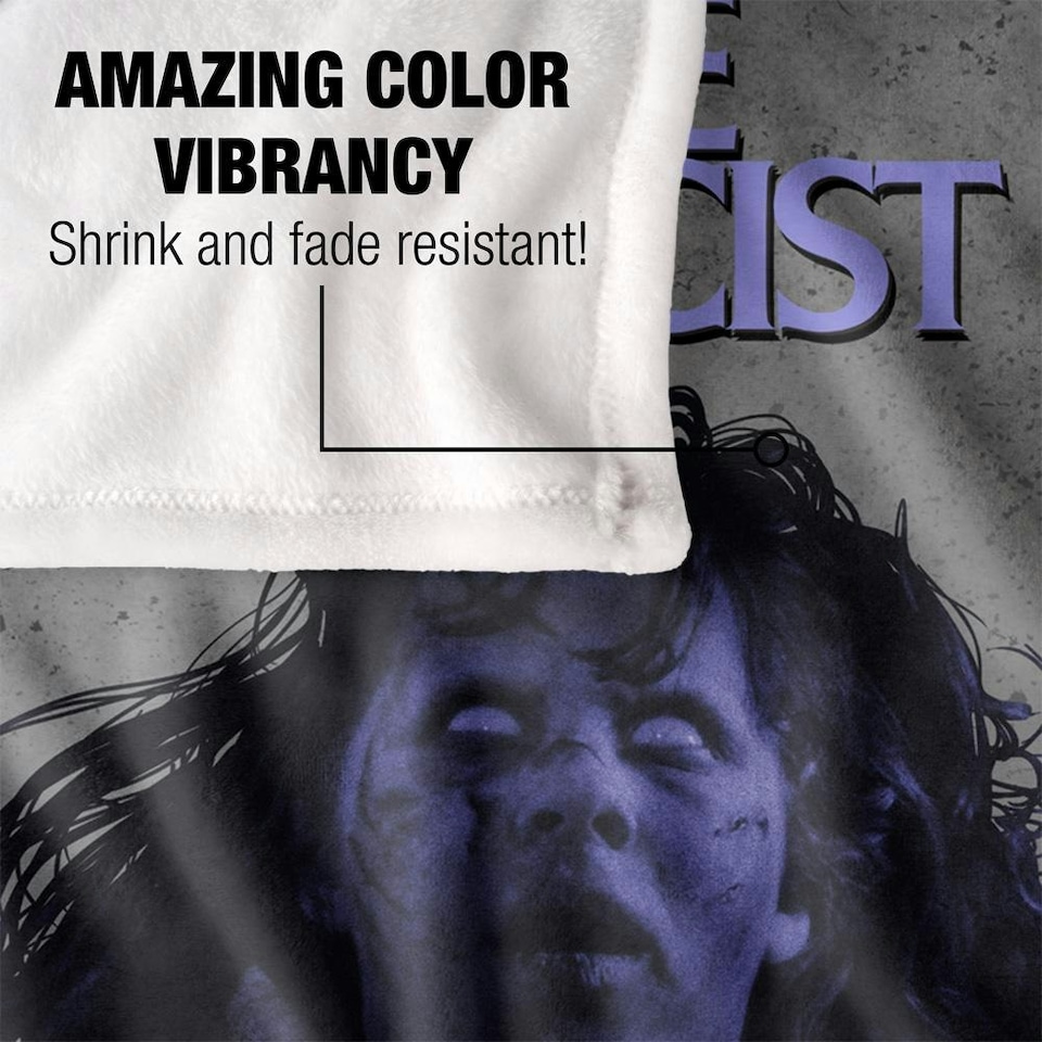 image 1 of The Exorcist Movie Poster Blanket - Multicoloured - One Size