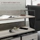 image 4 of HOMCOM Bedroom Chest of Drawers 5 Drawer Dresser w/ Shelves, Grey Wood Effect