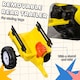 image 4 of HOMCOM Kids Ride on Tractor with Back Trailer, Shovel & Rake, Horn, Four Wheels Tractor Toy for Child Toddler