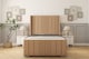 image 1 of Sloomy Hargrave Latte Dumfries Bed Frame With Mattress With 50"  Upholstered Wingback Headboard 4'6 Double