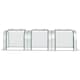 image 8 of Outsunny Tunnel Greenhouse Steel Frame for Garden w/ Zipper Doors