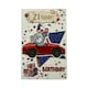 image 1 of Age 21 Teddy In Red Car Design Birthday Card