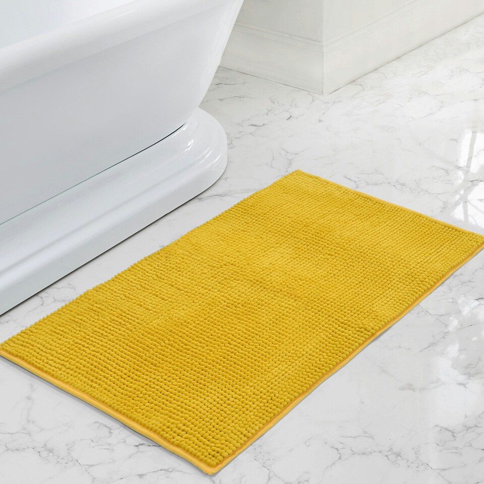 image 1 of Velosso Shaggy Noodle Bathmat Antislip Blue