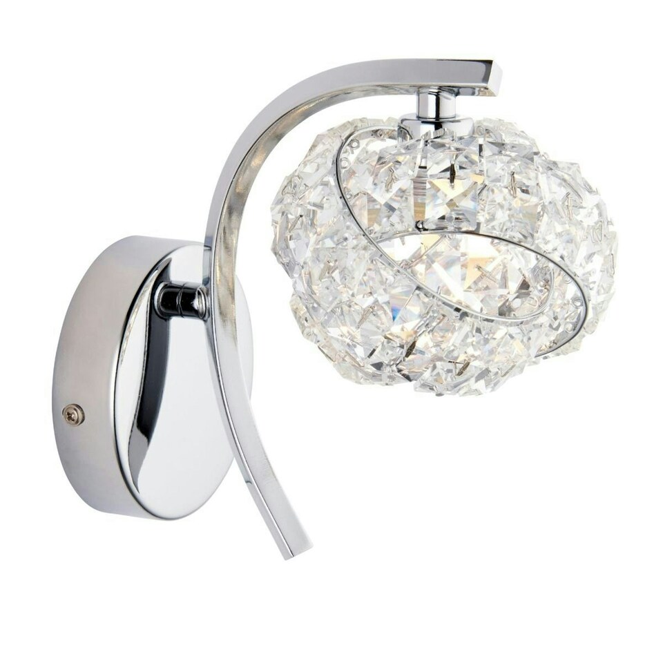 image 1 of Monaco 1 Light Crystal Wall Light