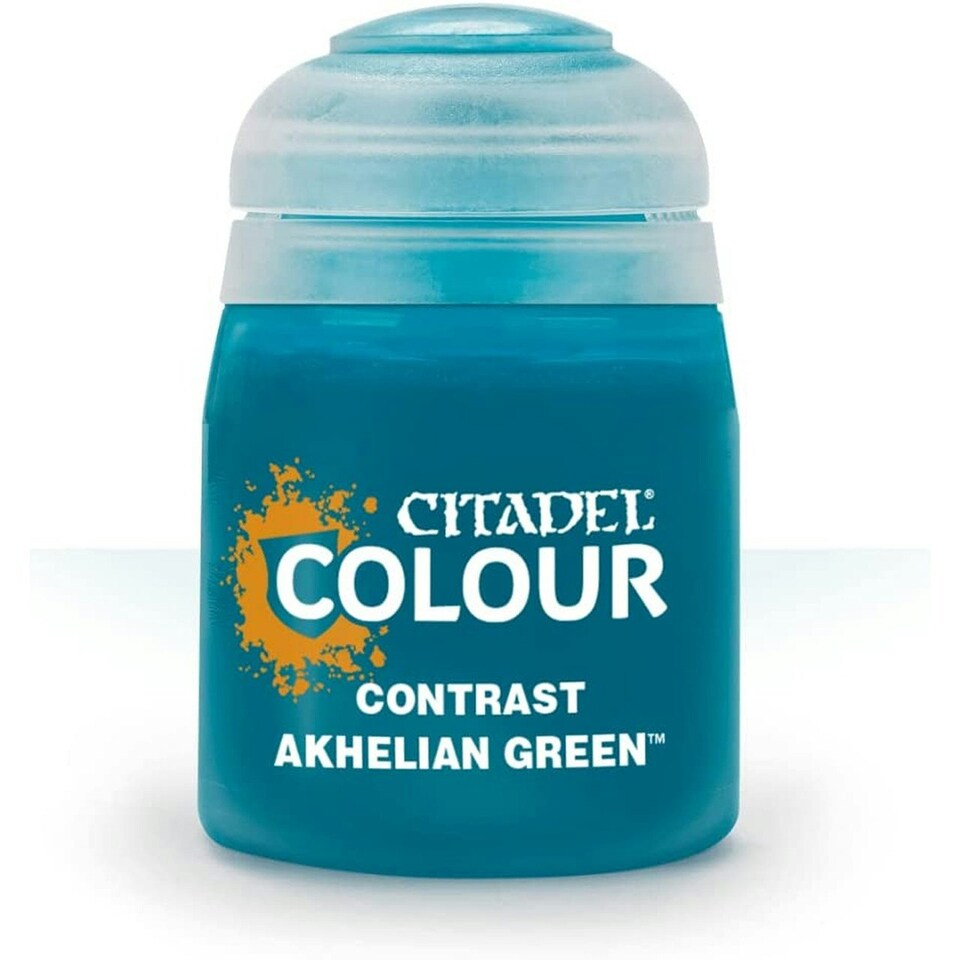 image 1 of Games Workshop Citadel Colour Contrast: Akhelian Green (18ml) Paint