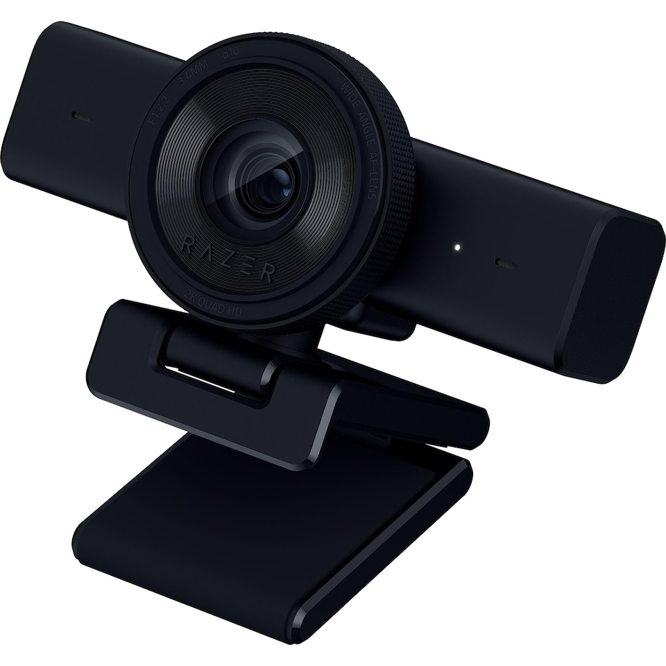 Kiyo V2 X - Webcam Full HD 1080p, 60 FPS for Creators - Accurate Auto-Focus - Wide-Angle Lens - Built-In Mic - CCompatible with Open Broadcaster Software and Xsplit | Black