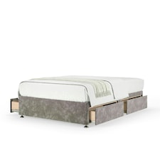 Neptune Spring Silver Chenille 4 Drawer Divan Set King Size