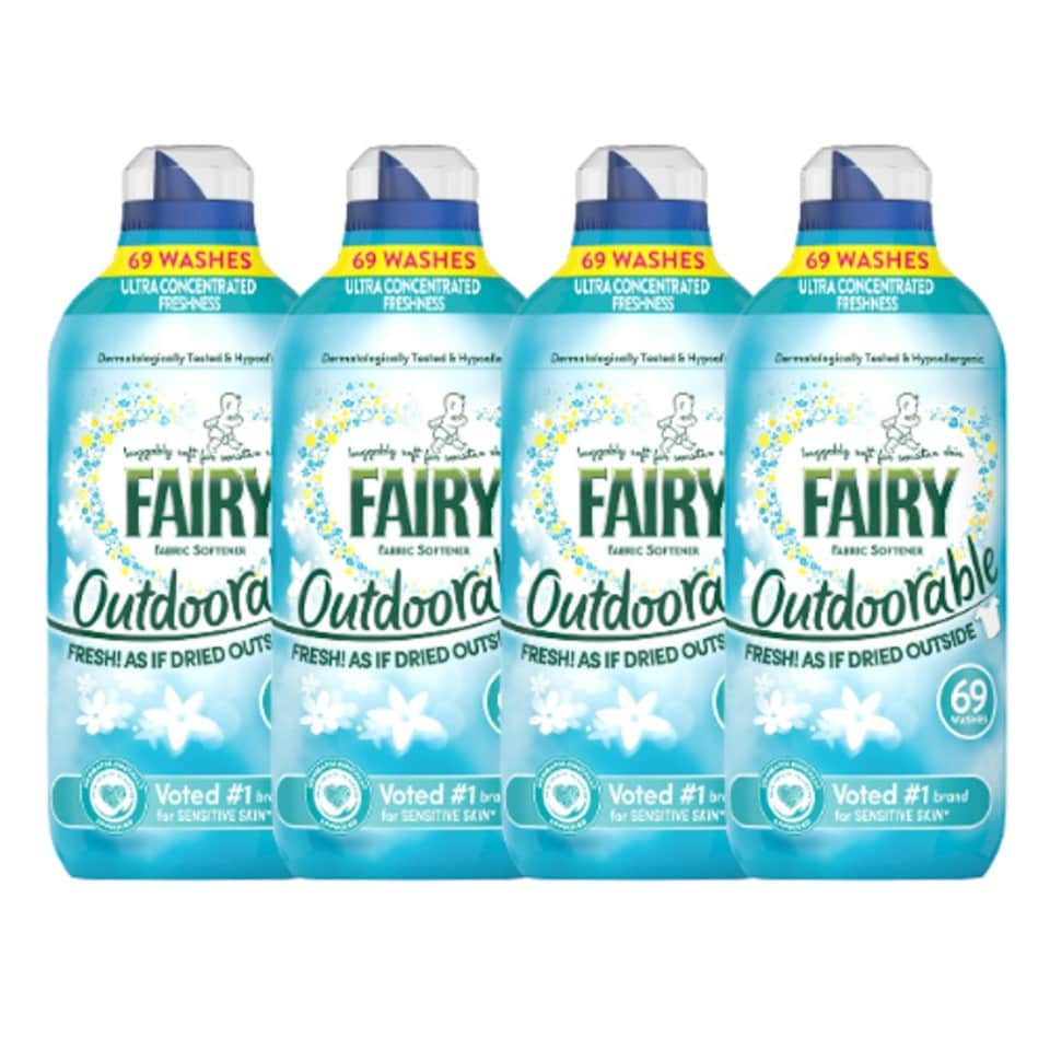 image 1 of Fairy Outdoorable Fabric Conditioner 966ml 69 Washes | Blue | 2 - Blue | 138 Washes | 2