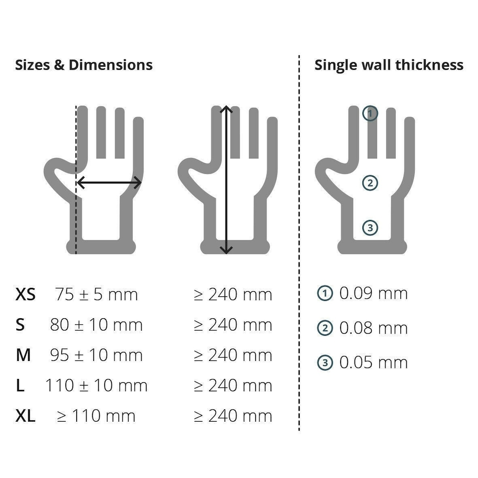 image 1 of Touchguard Clear Vinyl Powder Free Gloves - Box of 100x Clear | Large