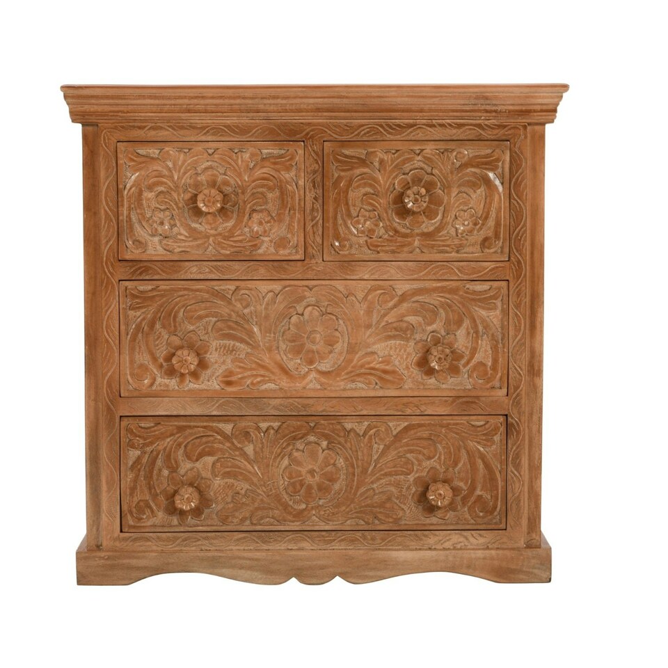 image 1 of Viva Mango Wood Chest Of 4 Drawers
