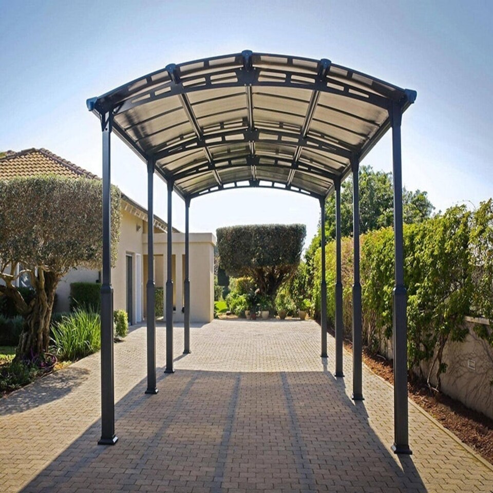 image 1 of Alpine 10600 RV Carport Kit - Aluminium/Polycarbonate - L1077 x W352 x H307 - Grey Grey