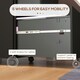 image 6 of Vinsetto Steel File Cabinet with Hanging Bar for Letter A4 Legal Size Black