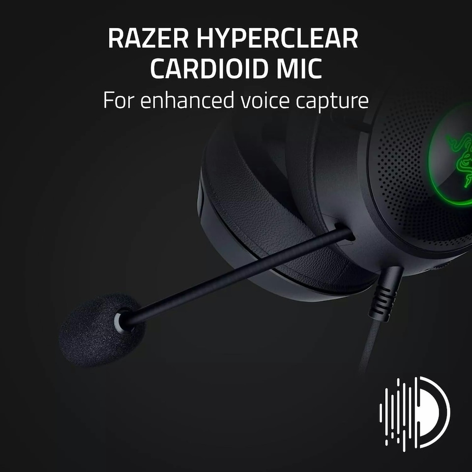 image 1 of Razer Kraken Kitty V2 - Wired RGB Headset with Kitty Ears 7.1 Audio Black