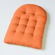image 2 of Homescapes Burnt Orange Round Egg Chair Swing Cushion