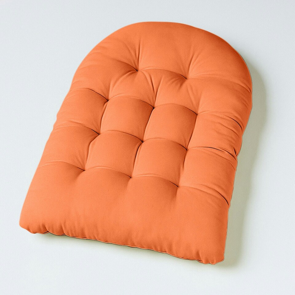 image 1 of Homescapes Burnt Orange Round Egg Chair Swing Cushion