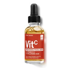 Dr Botanicals Brightening Anti-Ageing Facial Serum with 5% Vitamin C & 2% Hyaluronic Acid 30ml for Plumping and Moisturising