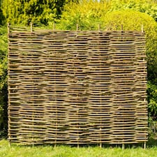 Primrose Hazel Hurdle Fence Panel Premium Woven Wattle Weave 6ft x 5ft