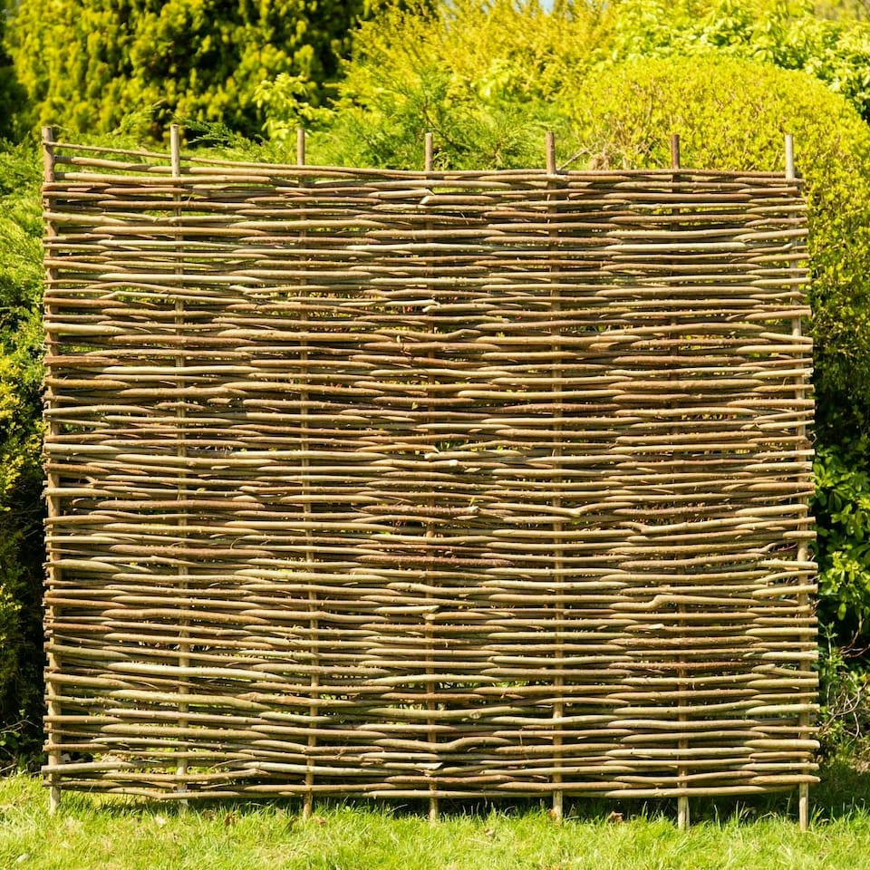 image 1 of Primrose Hazel Hurdle Fence Panel Premium Woven Wattle Weave 6ft x 5ft