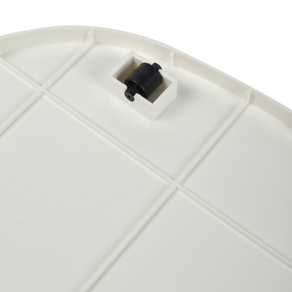 image 1 of Living and Home Airtight Pet Food Storage Container with Flip-Up Lid & Wheels | White | Orange | M